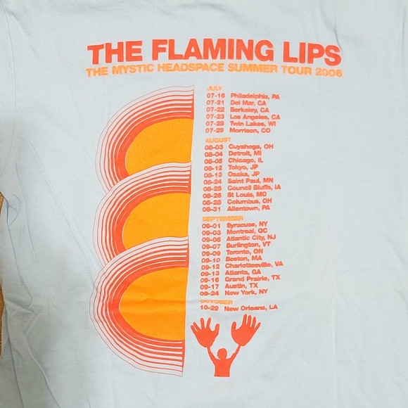 Vtg The Flaming Lips The Mystic Headspace Summer Tour 2006 Band T-shirt - Picture 5 of 6